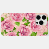 Rosa Rose Case-Mate iPhone Hülle (Rückseite (Horizontal))
