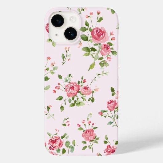 Rosa Rose Case-Mate iPhone Hülle (Rückseite)