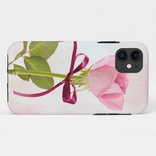 Rosa Rose Case-Mate iPhone Hülle (Rückseite (Horizontal))