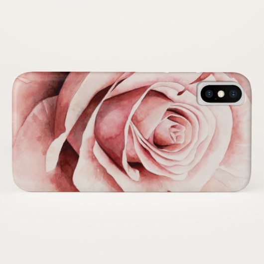 Rosa Rose Case-Mate iPhone Hülle (Rückseite (Horizontal))
