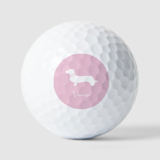 Rosa rosé Champagner moderne benutzerdefinierte Da Golfball (Vorderseite)