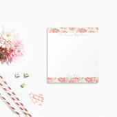 Rosa Rose Country Chic Muster Notizblock