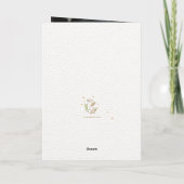 Rosa Rose Crescent Muttertagskarte Karte (Rückseite)