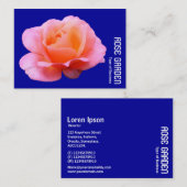 Rosa Rose (Deep Blue) Visitenkarte (Vorne/Hinten)