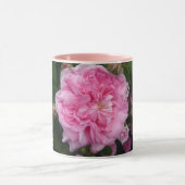 Rosa Rose der Vintagen Rose Blume Foto Tasse (Zentrum)