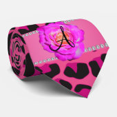 Rosa Rose des heißen Rosas des Leoparden des Krawatte (Gerollt)