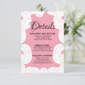 Rosa-Rose-Design-Rsvp-Karte RSVP Karte (Stehend Vorderseite)