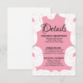 Rosa-Rose-Design-Rsvp-Karte RSVP Karte (Vorne/Hinten)