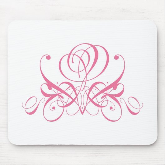 Rosa Rose Designer Mousepad (Vorne)