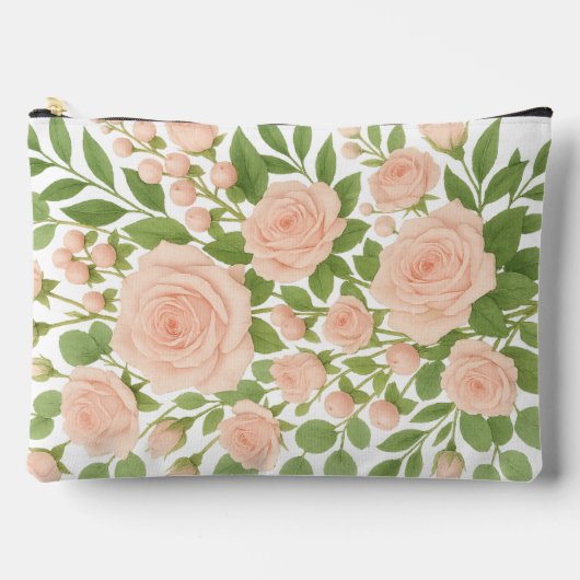 Rosa Rose Druck Schneiden Beutel nähen (Vorderseite)