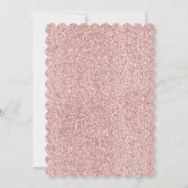 Rosa Rose Einladung (Rückseite)