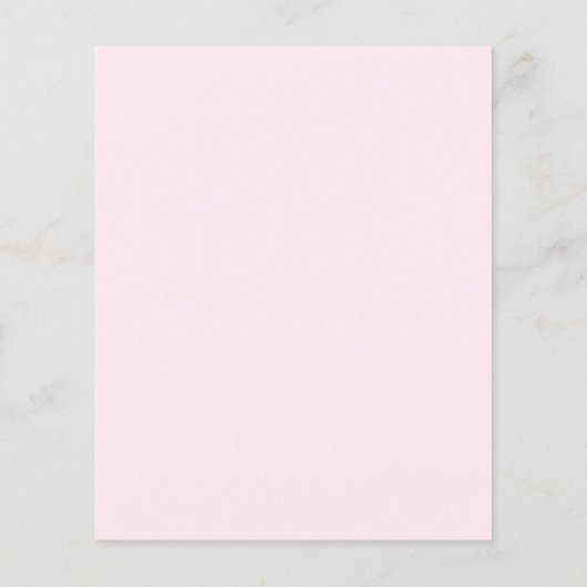 Rosa Rose | Einladung zur Brautdusche (Rückseite)