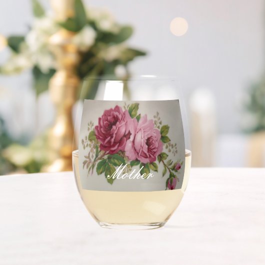 Rosa Rose Elegance Trinkbehälter Set Weinglas Ohne Stiel (Insitu (Hochzeit))