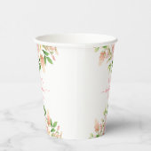 Rosa Rose Elegante Girl Girl Babydusche Pappbecher (Rechts)