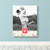 Rosa Rose Elegantes Hintergrundbild | Foto mit Mon Leinwanddruck (Insitu (Holzboden))