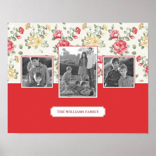 Rosa Rose Elegantes Hintergrundbild | Fotos und Te Poster (Vorne)