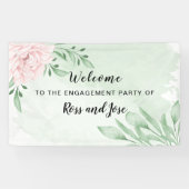 Rosa-Rose-Eukalyptus-Engagement - Begrüßung Banner (Horizontal)
