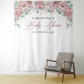 Rosa Rose Eukalyptus Goldbrasse Wandteppich (Beispiel)