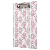 Rosa Rose Floral Damask Stilmuster Klemmbrett (Links)