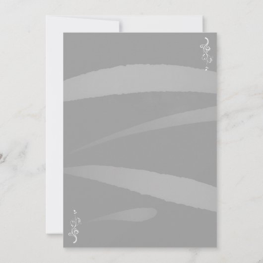 Rosa Rose Floral Wasserfarben Streifen 60. Geburts Einladung (Rückseite)