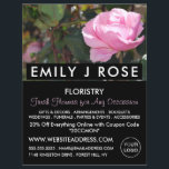 Rosa Rose, Florist, Werbung in Florenz Flyer<br><div class="desc">Rosa Rose,  Florist,  Floristrische Werbung Flyer von der Business Card Store.</div>