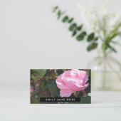 Rosa Rose, Floristry Visitenkarte (Stehend Vorderseite)
