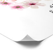 Rosa Rose FOTO BAUTIZO Taufe Mädchen Poster (Ecke)