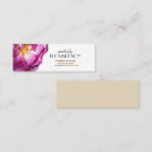 Rosa Rose Foto Floral Business Cards Mini Visitenkarte (Vorne/Hinten)