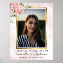 Rosa Rose Foto Wasserfarben Beerdigung