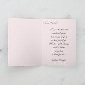 Rosa Rose für Mama Karte (Innenseite)