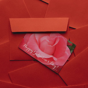 Rosa-Rose-Galentinstag Feiertagskarte