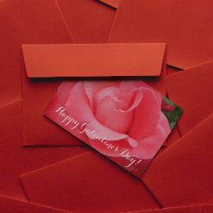 Rosa-Rose-Galentinstag Feiertagskarte