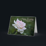 Rosa Rose Geburtstagswünsche für Friend Card Karte<br><div class="desc">Eine wunderschöne,  rosa Geburtstagskarte,  die speziell für diesen speziellen Freund entworfen wurde.</div>