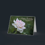 Rosa Rose Geburtstagswünsche für Friend Card Karte<br><div class="desc">Eine wunderschöne,  rosa Geburtstagskarte,  die speziell für diesen speziellen Freund entworfen wurde.</div>