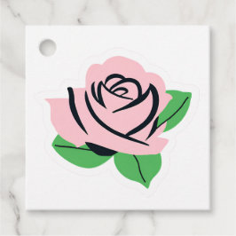Rosa Rose Geschenkanhänger