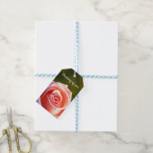 Rosa Rose Geschenkanhänger (Mit Garn)