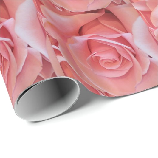 Rosa Rose Geschenkpapier (Rolleneckpunkt)