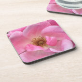 Rosa Rose Getränkeuntersetzer (Linke Seite)