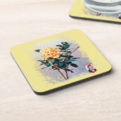 Rosa/Rose Getränkeuntersetzer (Linke Seite)