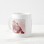 Rosa Rose getrocknet Kaffeetasse (Vorderseite Links)