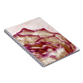 Rosa Rose getrocknet Notizblock (Rechte Seite)