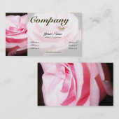 Rosa Rose-Gewohnheit Farbe Visitenkarte (Vorne/Hinten)