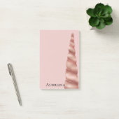 Rosa Rose Glam Personalisiert Post-it Klebezettel (Büro)