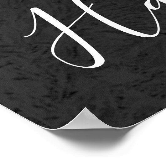 Rosa Rose Glitzer Rose Dunkle Blumengläschen Hochz Poster (Ecke)