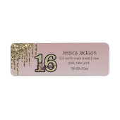 Rosa Rose Gold 16 . Geburtstag (Vorne)