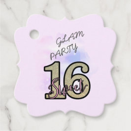 Rosa Rose Gold 16 . Geburtstag Geschenkanhänger