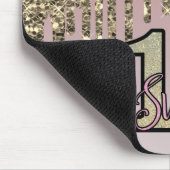 Rosa Rose Gold 16 . Geburtstag Mousepad (Ecke)