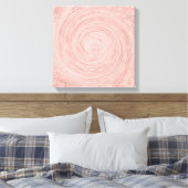 Rosa Rose Gold Abstrakte Kreise Rose Leinwanddruck (Insitu (Schlafzimmer))