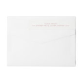 Rosa Rose Gold Airplane Thema Adresse (Rückseite)