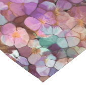 Rosa Rose Gold Aquamarin Mosaik Millefiori Blume Kurzer Tischläufer (Ecke)